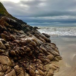 Close-up of sea against sky