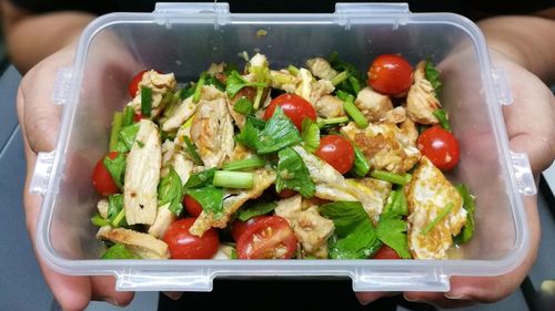 Close-up of salad in plate