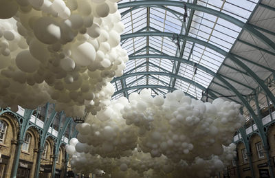 Low angle view of balloons