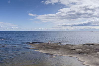 Scenic view of sea against sky