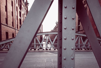 View of bridge and buildings in city