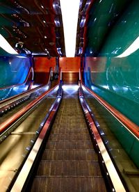 View of escalator