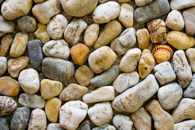 Full frame shot of pebbles