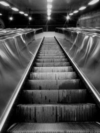 View of escalator