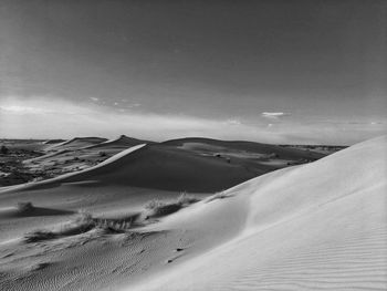 Scenic view of desert against sky