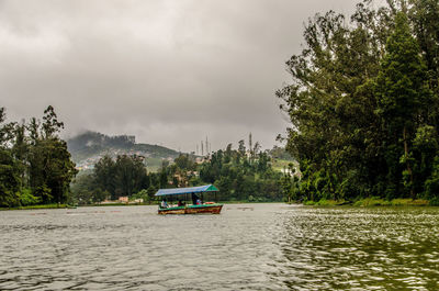 Scenic view of river against sky