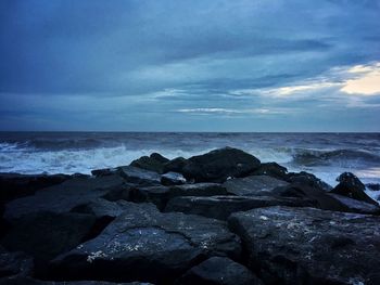 Scenic view of sea against sky