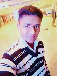 Portrait of boy wearing hat