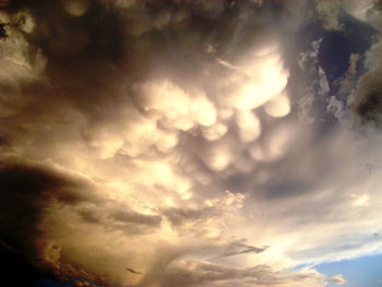 Low angle view of clouds in sky