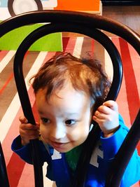 Close-up portrait of boy