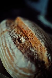 High angle view of bread in container