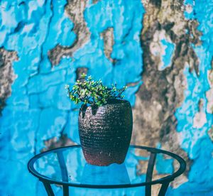 Close-up of blue background