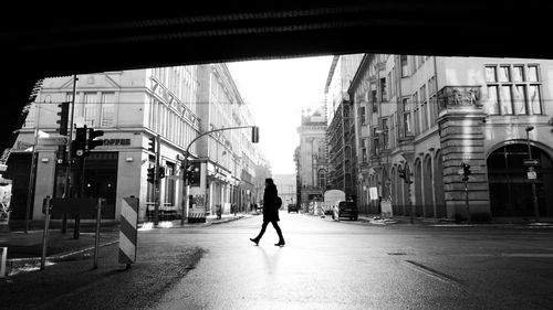 People walking in city