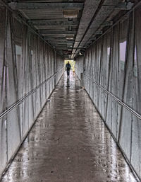 Man in tunnel