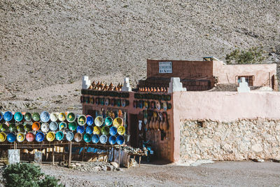 View of graffiti on wall