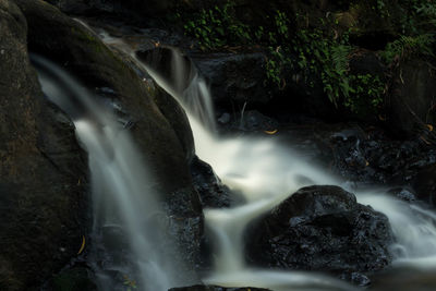 Close-up of waterfall