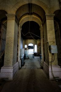 Empty corridor of building