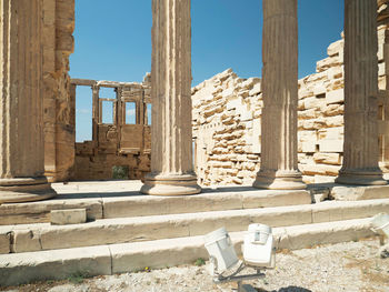 Old ruins against clear sky