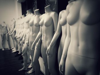 Mannequins in store