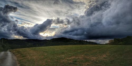 Scenic view of landscape against sky