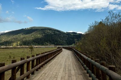 Road passing through mountain