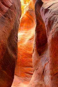 Low angle view of a rock formation