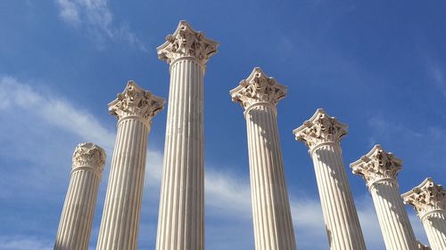 Low angle view of columns