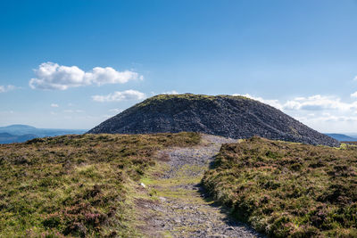 Scenic view of mountain against sky