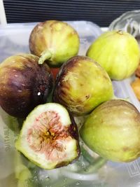 Close-up of fruits on table