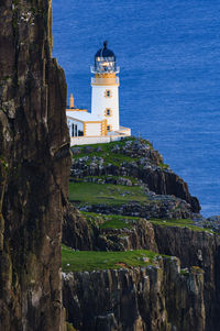 Neist point lighthouse. isle of skye, scotland, uk