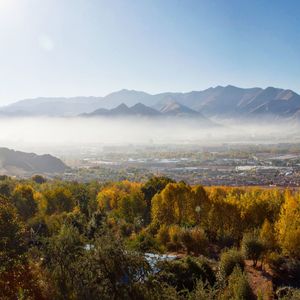 Scenic view of landscape against sky