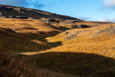 Scenic view of landscape against sky