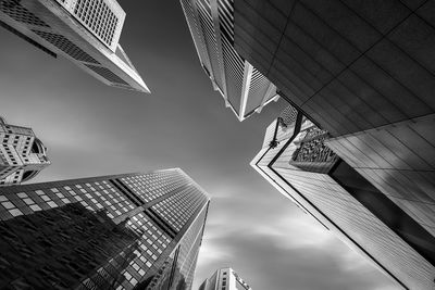 Low angle view of skyscrapers