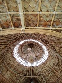 Low angle view of spiral staircase