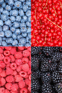 Full frame shot of strawberry for sale in market
