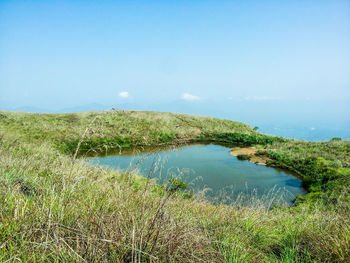 Scenic view of landscape against sky