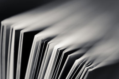 Close-up of books against black background