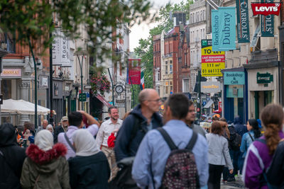 People on city street