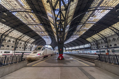 Train at railroad station