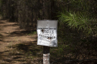 Information sign