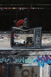 Close-up of machine part