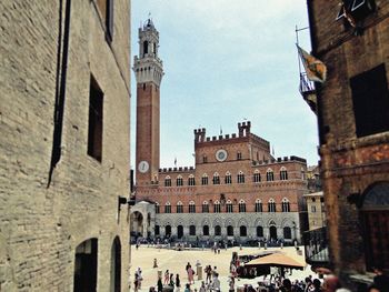 Low angle view of old building