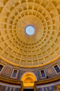 Low angle view of ceiling of cathedral