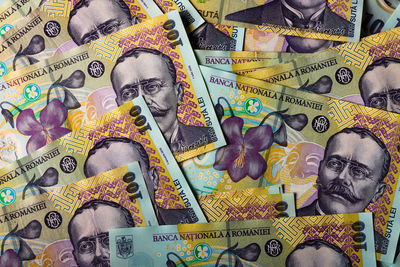 Full frame shot of paper currencies
