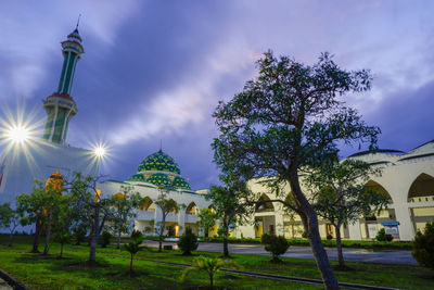 Low angle view of building against sky