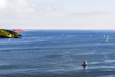 Scenic view of sea against sky