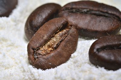 Close-up of chocolate cake on table