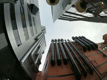 Low angle view of bridge against sky