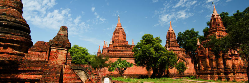 View of temple against sky