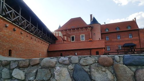 Low angle view of building against sky